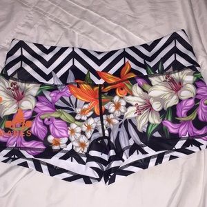 Spandex workout shorts